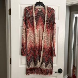 Lucky brand long cardigan sweater